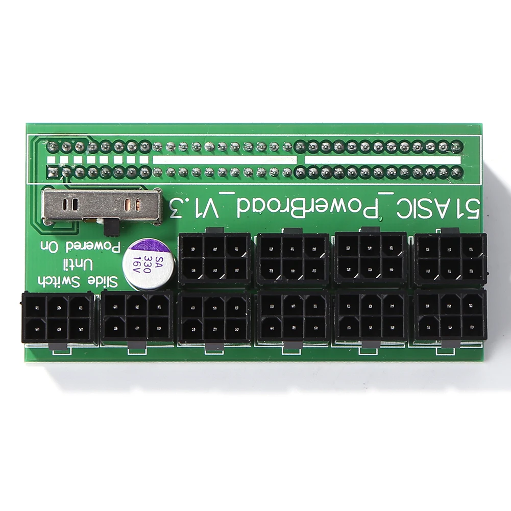 

750W-1200W Breakout Board PSU Power 10 Ports PCIe 6 Pin for HP DPS-800GB A DPS-1200FB A DPS-1200QB A BTC Miner Mining