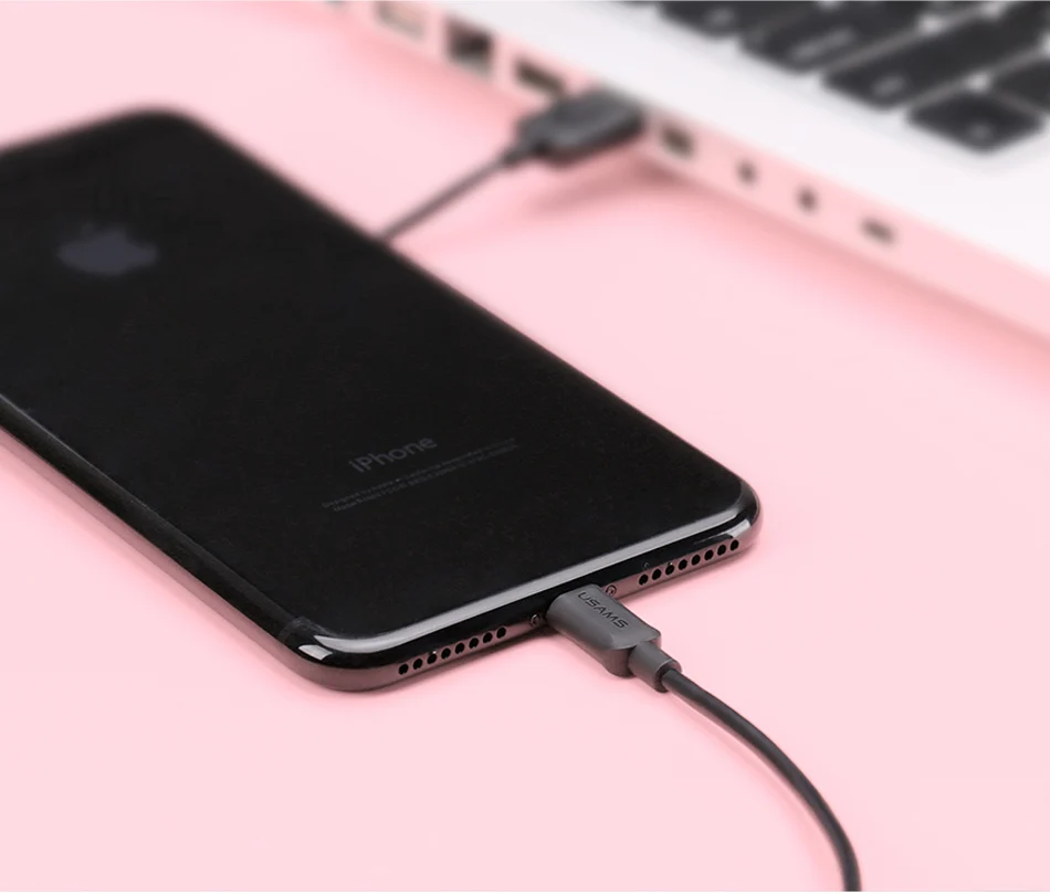 USB кабель для iPhone xr, USAMS iOS 2A кабель для быстрой зарядки для iPhone XS X 8 7 6 5 iPad синхронизация данных USB зарядное устройство для освещения кабель