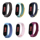 Ремешок для смарт-часов xiaomi mi band 543, спортивный браслет, двухцветный нейлоновый ремешок на липучке, сменный ремешок для часов mi5, mi4, mi 3