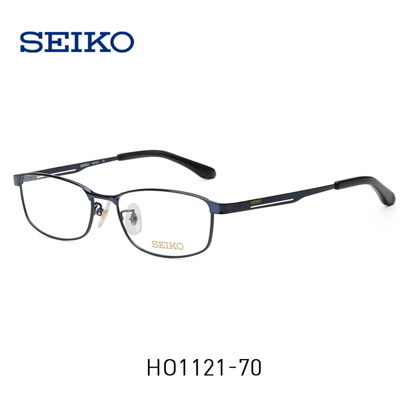 Navy Blue-70 SEIKO титановые оправы для очков для мужчин титановые оправы для стекла es рецептурные мужские Оптические стекла es очки H01121 - Цвет оправы: Navy Blue-70