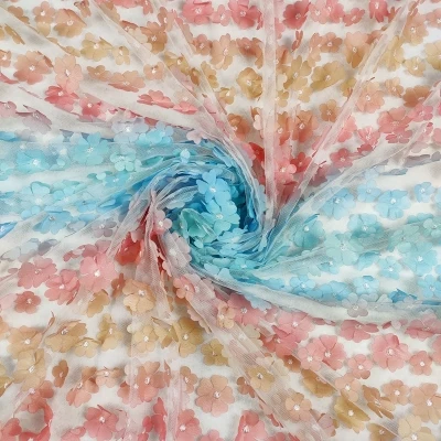 Новая градиентная Радужная аппликация цветущего сливы одежда детская платье