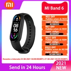 Смарт-браслет Xiaomi Mi Band 6 AMOLED глобальная версия, водонепроницаемый фитнес-трекер с кислородом в крови, Bluetooth