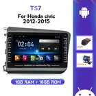 Автомагнитола для Honda Civic 2012-2015, Автомобильная Мультимедийная система Android 1 + 16G Carplay, радио, 1080P, видеоплеер, GPS-навигация, 2 Din