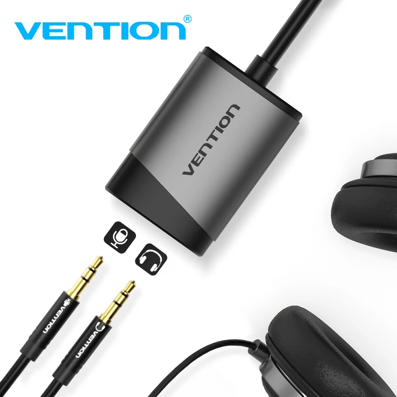 Vention USB внешняя звуковая карта 3 5 мм адаптер для микрофона Динамик аудио интерфейс