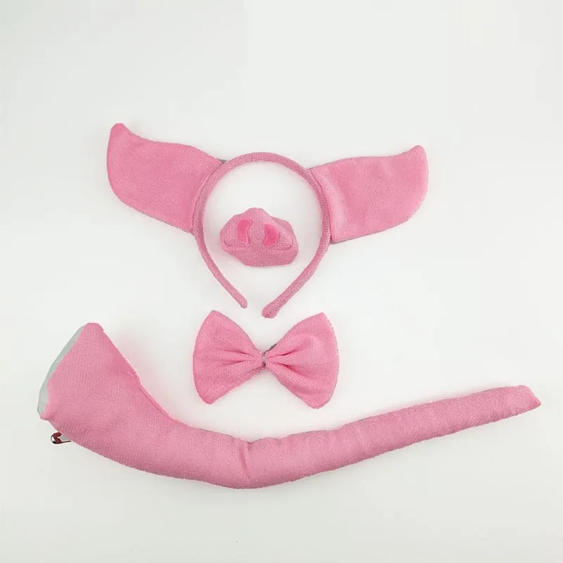 Вечерние повязки на голову для женщин и детей повязка с ушками свинки носовые