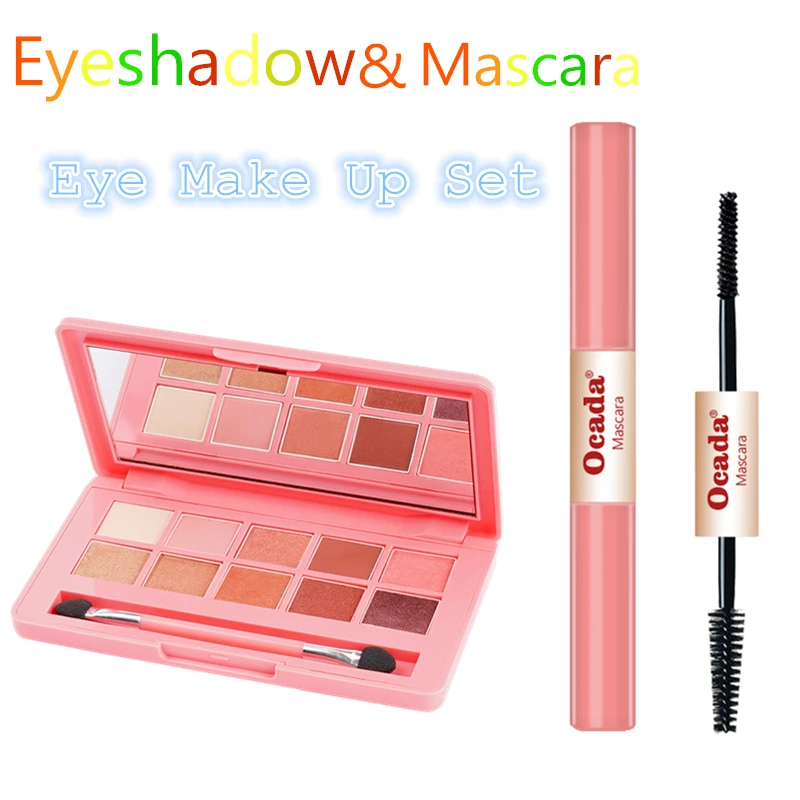 Красочные блестящие тени для макияжа блеск алмазная палитра плюс тушь