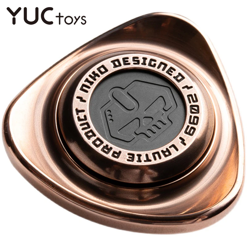 

2.0 Brass Senior Fidget Spinner Radian High Long Time Hand Fingertip Gyro Toy for Adult Office Relief Stress Mute Silent Bearing