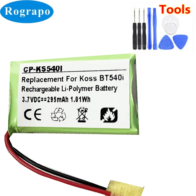 

Аккумулятор для Bluetooth-гарнитуры Koss BT540i, 3,7 в, 295 мАч
