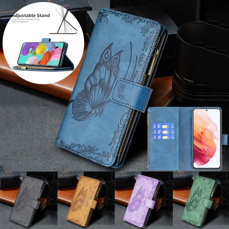 

Embossing Leather Flip Phone Case For Samsung S20 S21 Plus S20 S21 FE Wallet Coque For Galaxy A51 A71 A52 A72 Phone Etui Cover