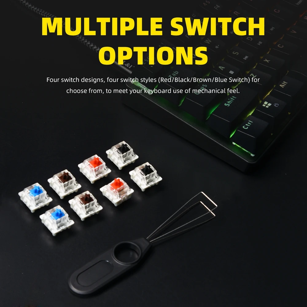 Клавиатура Smart Duck XS61 PRO 60% механическая со светодиодной подсветкой Тип c |