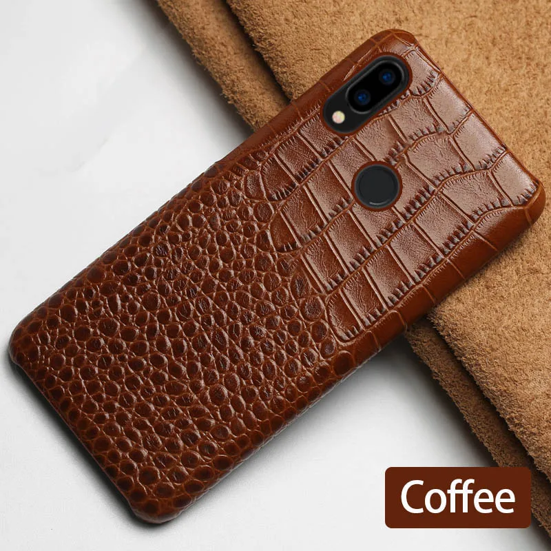 Чехол для телефона Xiao mi Red mi Note 8 Note 7 Pro 6 5 Plus 7a чехол с текстурой крокодила для mi 9 9T PRO 9 SE A3 A2 A1 8 Pro 8 Lite - Цвет: Coffee