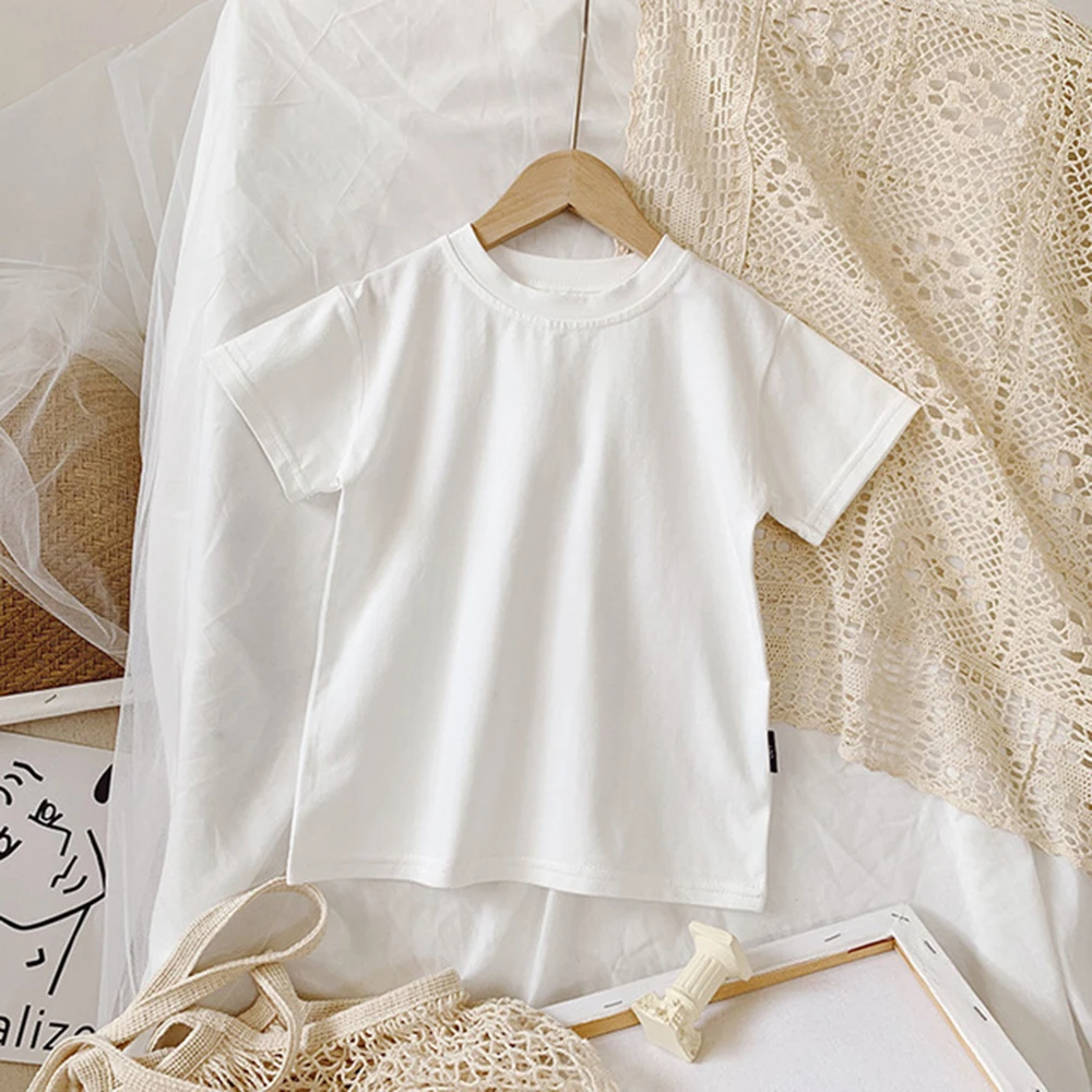Children's Clothing Set Summer New Korean Girls Small Floral Wide-leg Pants Trousers Plus White T-shirt Girl Dress | Детская одежда