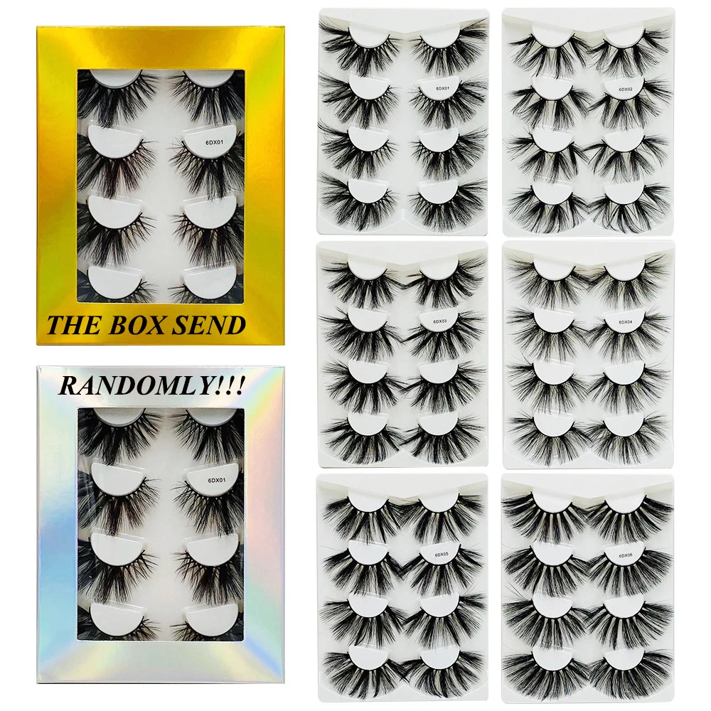 Новые драматические 3D норковые накладные ресницы крест накрест пушистые толстые