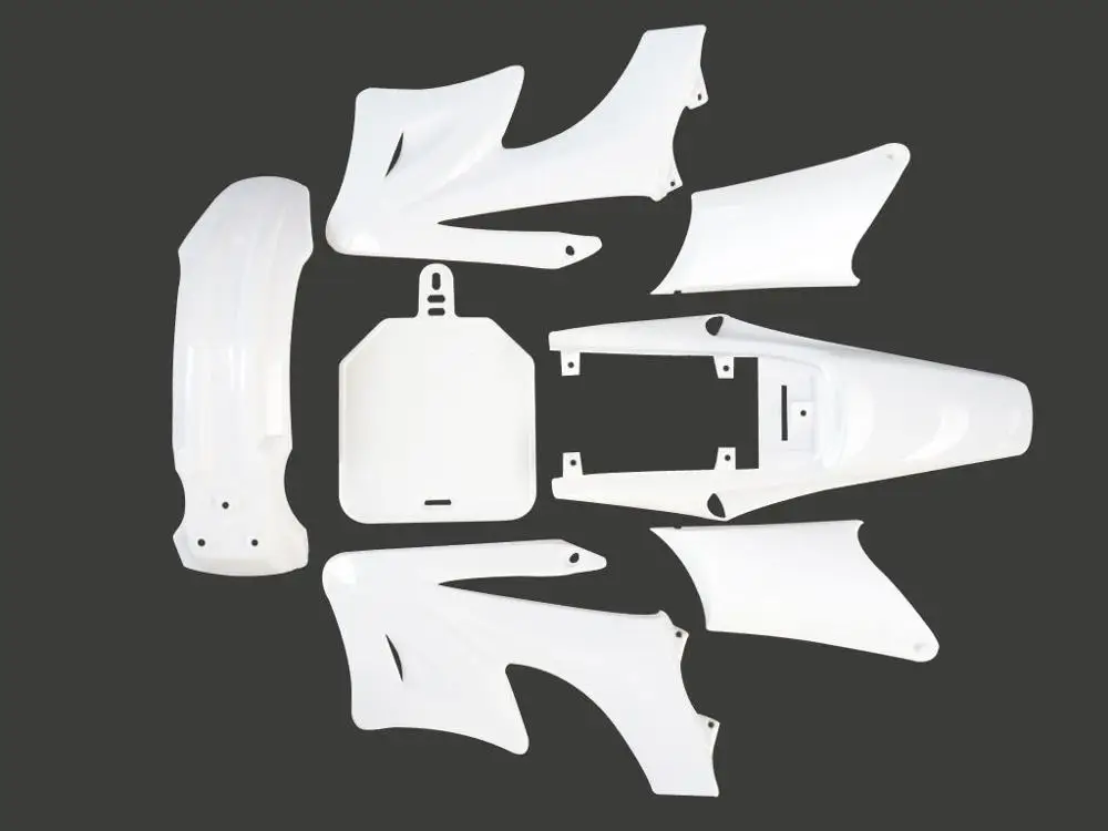 

White Plastic Fender Fairing Kit for Apollo Orion 110/125/150cc Pit Dirt Bike