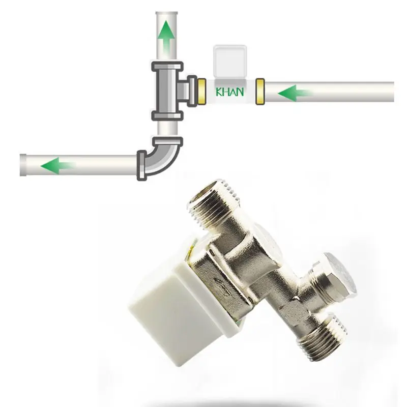 

AC 220V Brass 1/2" Electric Solenoid Valve Water Air N/C Normally Closed Water