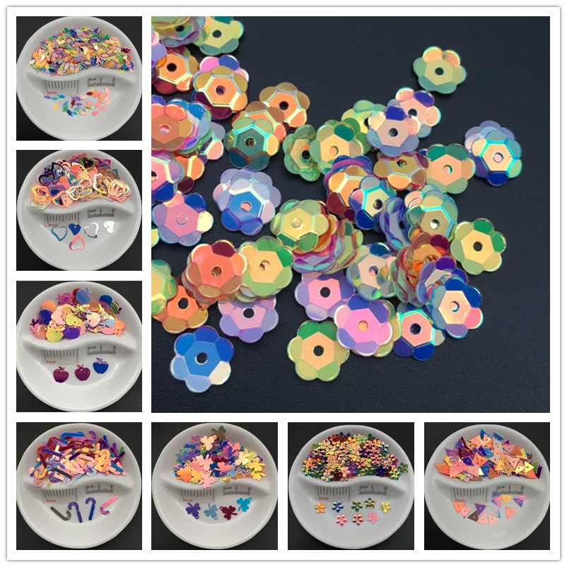 Серия золотого цвета 20 г свободные пайетки с пайетками для рукоделия шитье