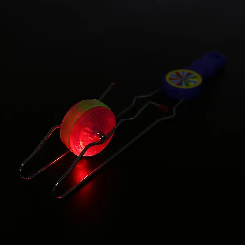 

LED YOYO Ball Colorful Flashing Magic Rail Rolling Flywheel Toy Kids Play Gifts