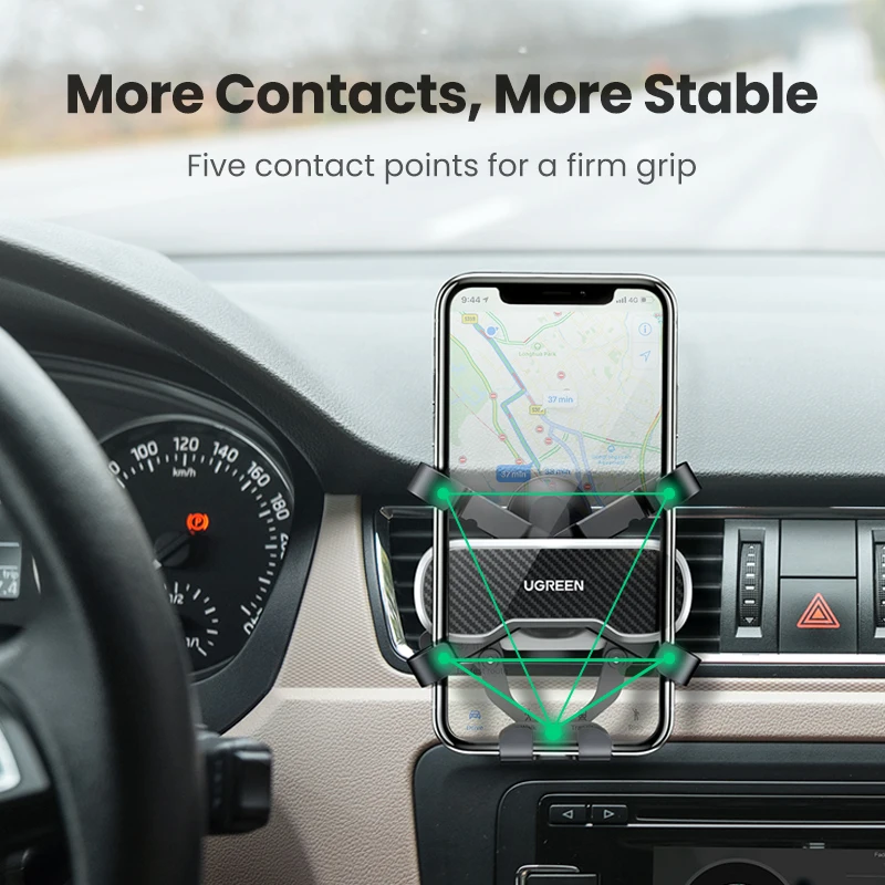 ugreen car phone holder with hook gravity car mobile phone holder air vent mount stand cell phone holder for iphone 13 xiaomi 10 free global shipping