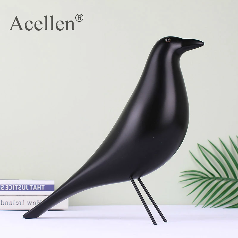 Скандинавский дом птица Статуэтка деревянный голубь мира скульптуры домашний