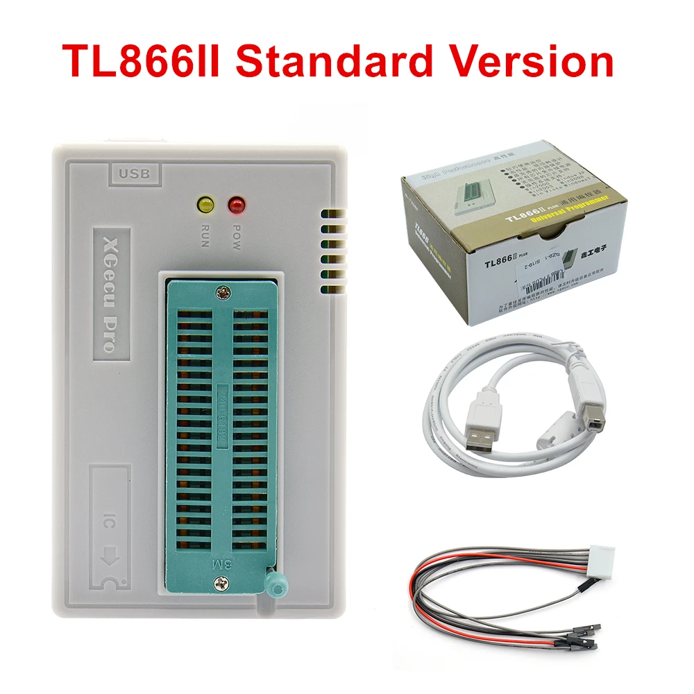 Универсальный программатор V11 XGecu TL866II Plus USB-программатор с поддержкой 16000 + IC SPI Flash