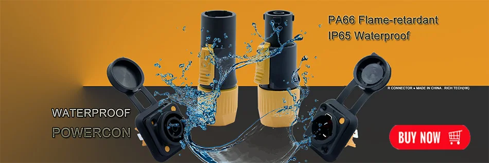 10 шт. Водонепроницаемый 3 PIN power con мужской/женский разъем/в 20А/250 в разъем питания для Светодиодный большой экран
