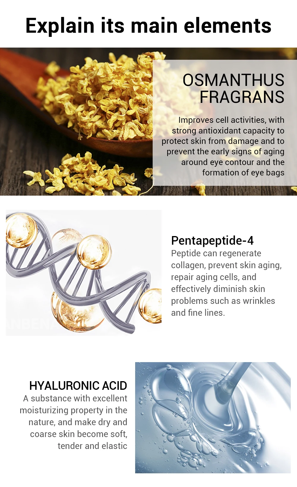 LANBENA Gold osmanthus fragrans маска для глаз патчи для удаления темных кругов сумка для глаз Уменьшает линии глаз подтягивающий укрепляющий уход за кожей 50 шт