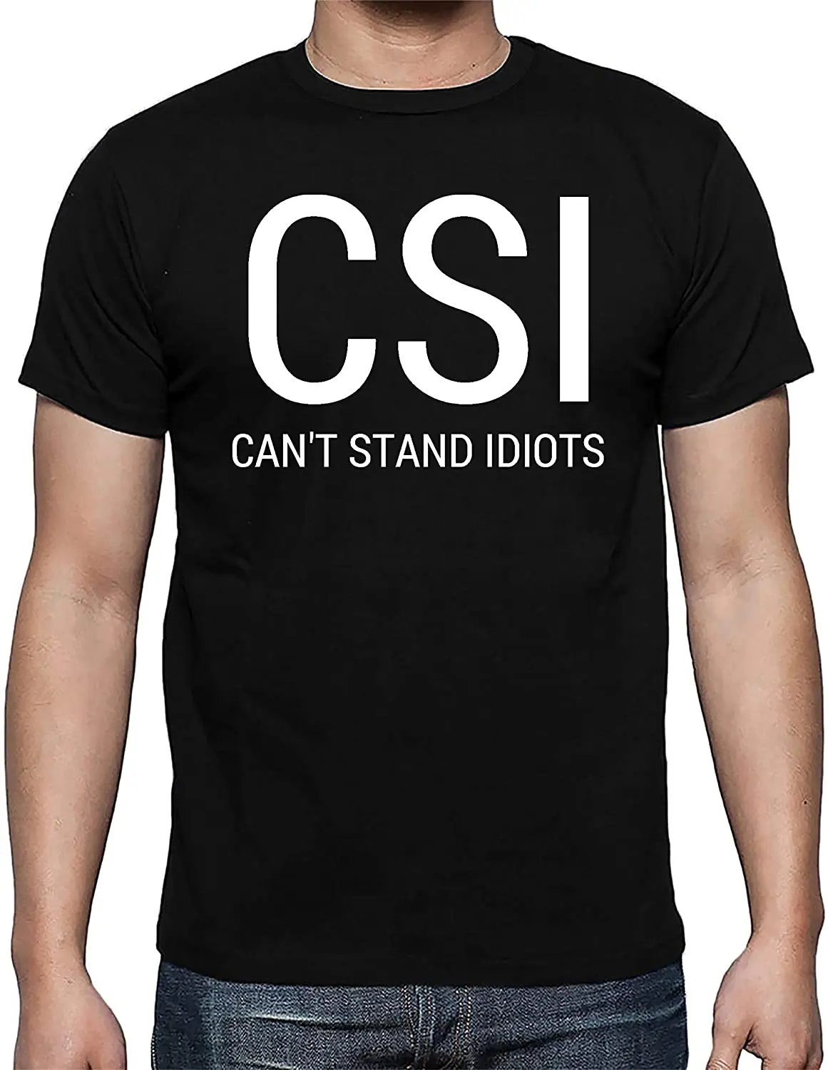 

Can't Stand Idiots Funny Sarcasam Humor Parody Premium Men's T-Shirt