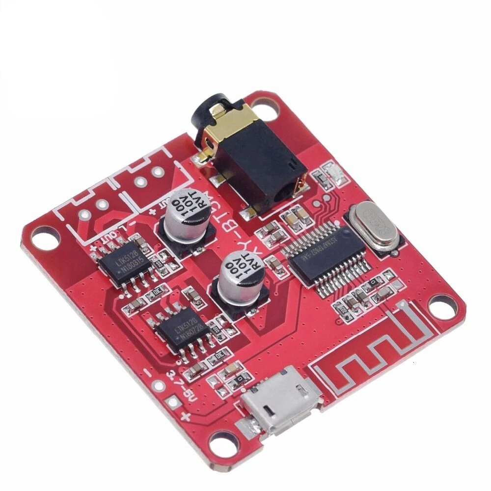 TZT XY-BT5W DC 3,7~ 5 в Bluetooth 4,2 аудио приемник 5 Вт+ 5 Вт стерео усилитель мощности доска