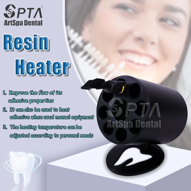 Dental 8-hole Heating Composite Resin Heater 3-speed Thermostat Digital Display Screen Dentisty Tool Medical Equipment