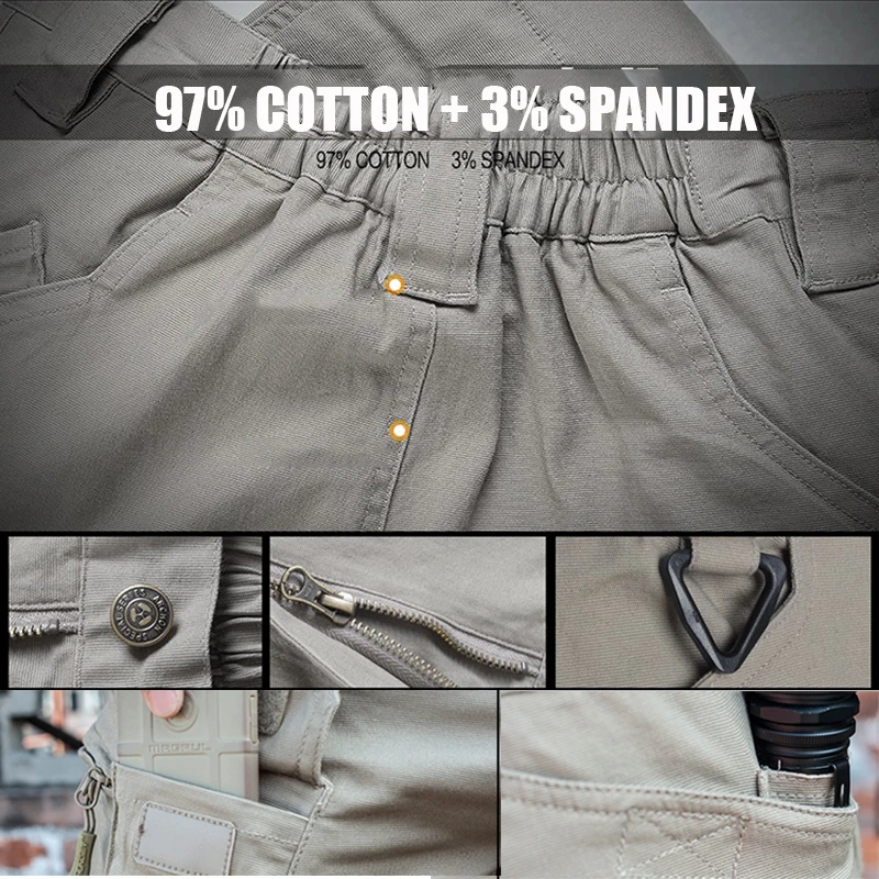

Mens Military Tactical Pants SWAT Combat Army Long Pants Many Pockets Waterproof Wear-resistant Casual Cargo