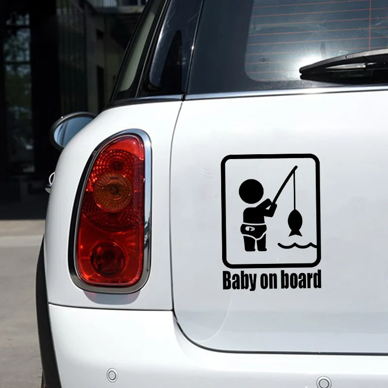 Авто кузова грузовика Stickerspet собака Предупреждение милые ботинки в рыбацком