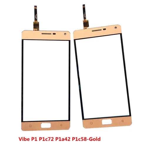 P1 P1c72 P1a42 Gold Для lenovo vibe p2 P2a42 P2c72 переднее Сенсорное Стекло Замена объектива Черное золото vibe P1 P1c72 P1a42 P1c58 дигитайзер - Цвет: P1 P1c72 P1a42 Gold