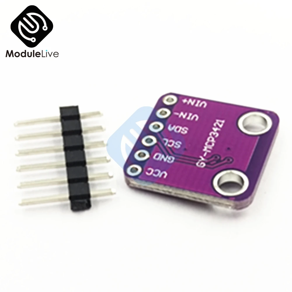 MCP3421 I2C IIC SOT23-6 delta-sigma ADC оценочная плата для модуля последовательного анализатора