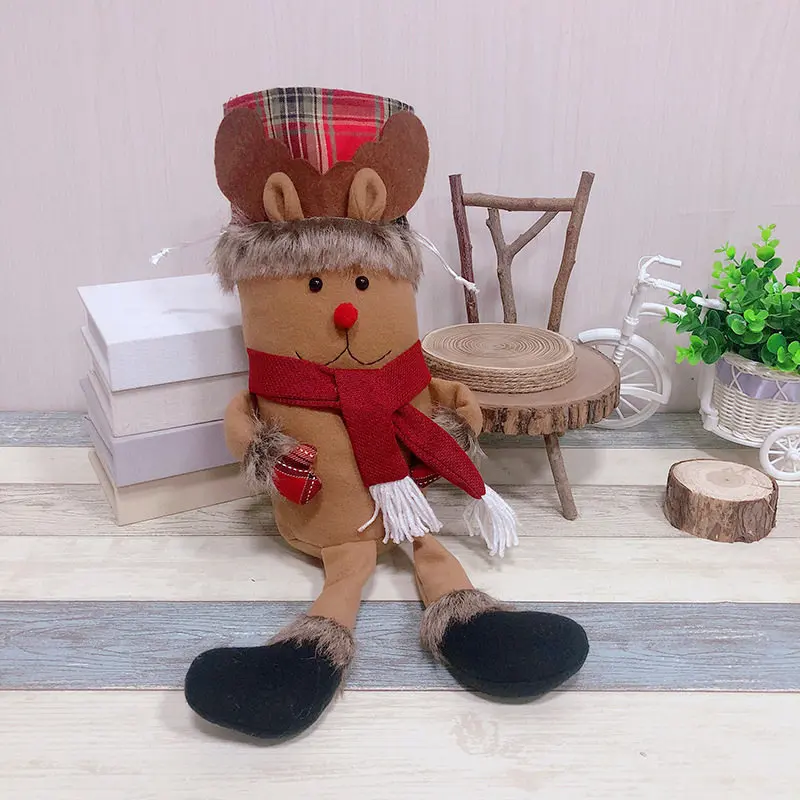 Новогодняя Детская игрушка Рождественский Санта Клаус кукла лося Подарочная