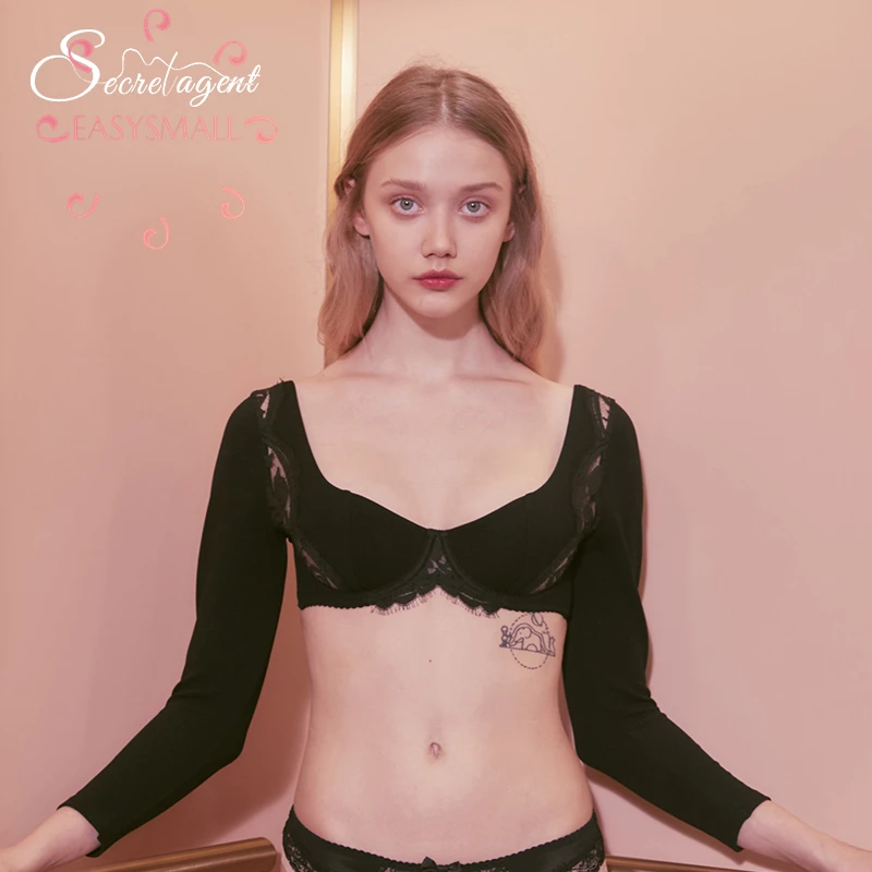 EASYSMALL секретный агент сексуальный бюстгальтер пуш ап сетка крест ущелье modis