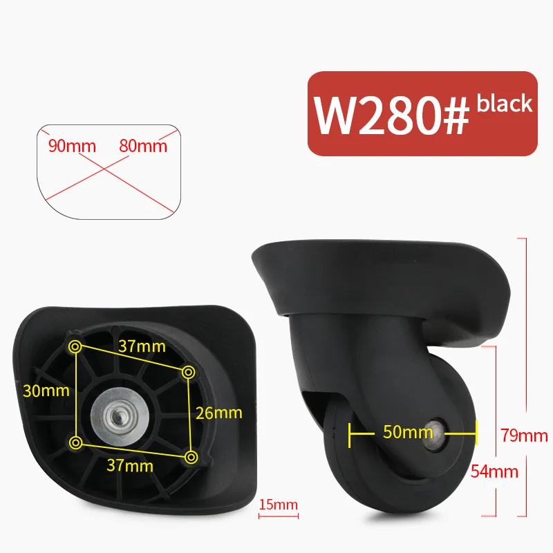 Luggage wheel kit caster accessories replaced with new durable shock-absorbing silent wheel sliding practical universal wheel