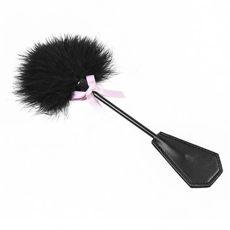 Недорогие взрослые игры перо + кожа флирт шлепание прут плетка Ролевые