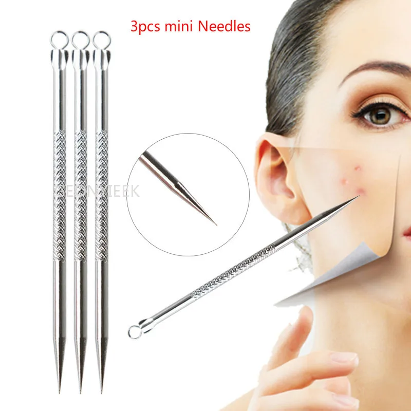 

8pcs/set Blackhead Comedone Acne Pimple Blackhead Remover Tool Spoon for Face Skin Care Tool Needles Facial Pore Cleaner