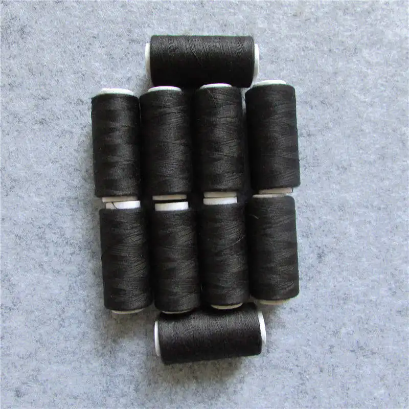10 шт./лот черная нить из 100% полиэстера 218 ярдов на каждой катушке 1 #|thread nail|spool reelspool