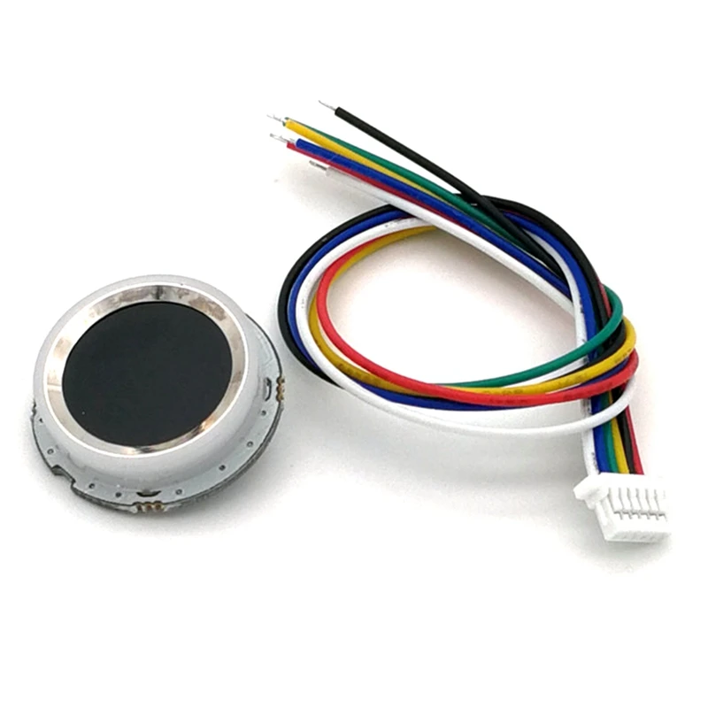 

R502-A Новое круглое кольцо светодиодный небольшой тонкий DC3.3V модуль сканирования отпечатка пальцев Доступ Управление для Arduino