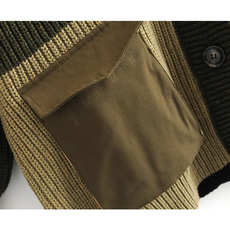 AGong Повседневный однобортный свитер женский модный с v-образным вырезом женские