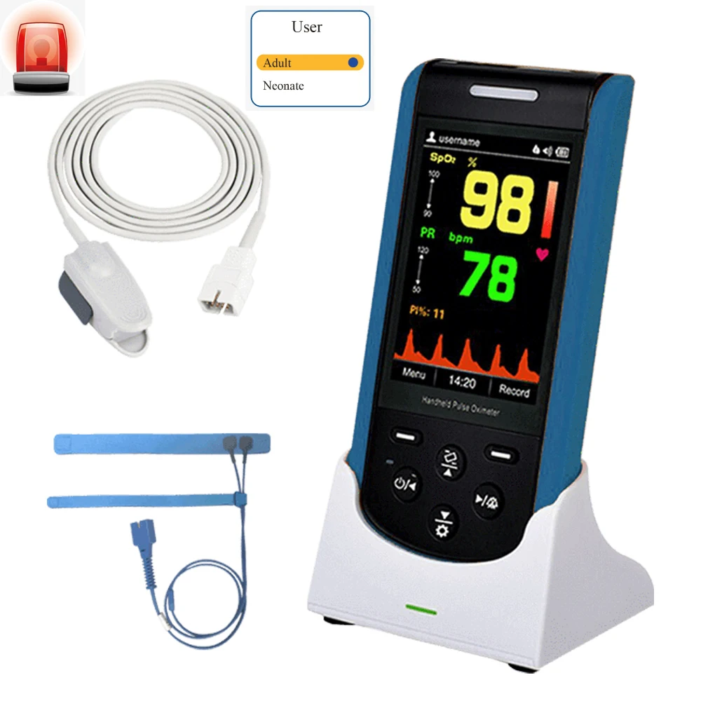 Пульсоксиметр для измерения пульса и уровня кислорода в крови взрослых