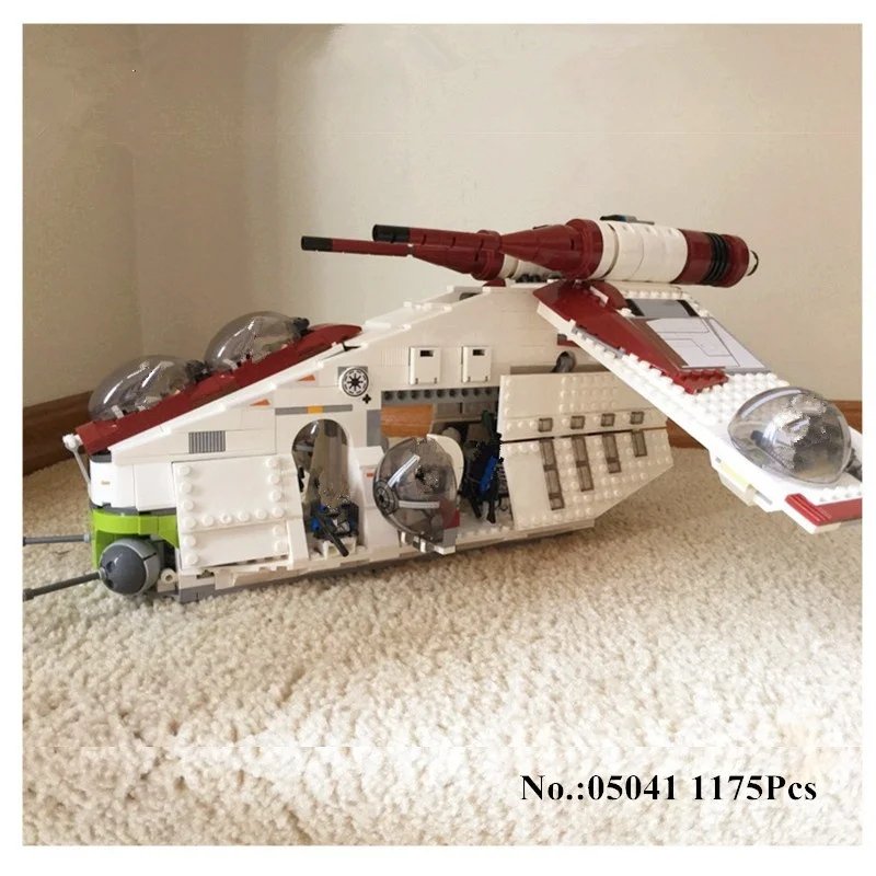 

05041 1175 шт. подлинный набор солдатиков, развивающие строительные блоки, кирпичи для игрушек, подарок на Рождество 75021