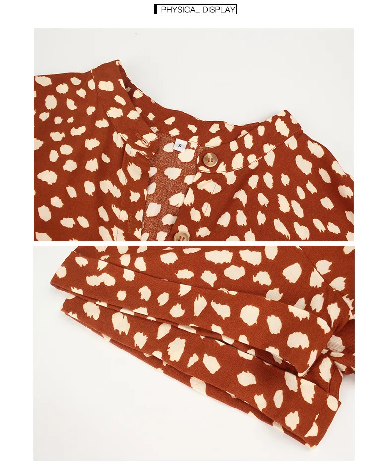 

Summer Dress Women 2021 New Short Sleeve Tunic Vintage Midi Dress Casual Holiday Beach Dress Dots Print White Bohemian