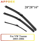 Набор щёток стеклоочистителя APPDEE для VW Touran 2003 2004 2005 2006, лобовое стекло, переднее стекло, 28 + 28 + 16 дюймов