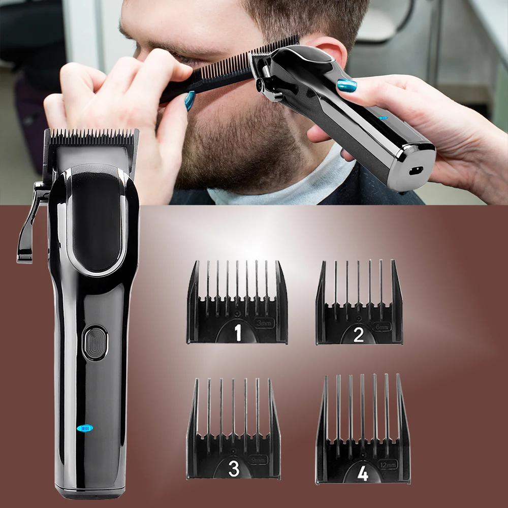 

Electric Rechargeable Hair Trimmer rechargeable barber clipper hair cut machine electric hair clipper