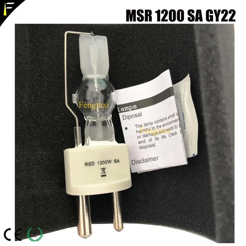 Лампа с подвижной головкой 1200 Вт совместимая MSR 1200/SA G22 GY22|msr 1200|moving head lightmoving light bulb |