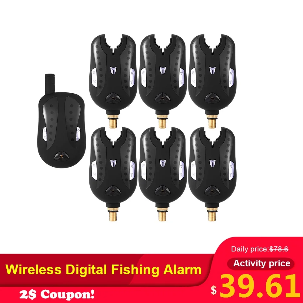 Lixada Беспроводной цифровой сигнализатор для рыбалки рыболовные сигнализаторы
