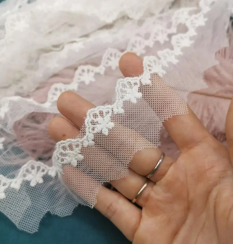 12 метров цветок свадебная вышивка сделай сам ручная работа пэчворк цвет слоновой