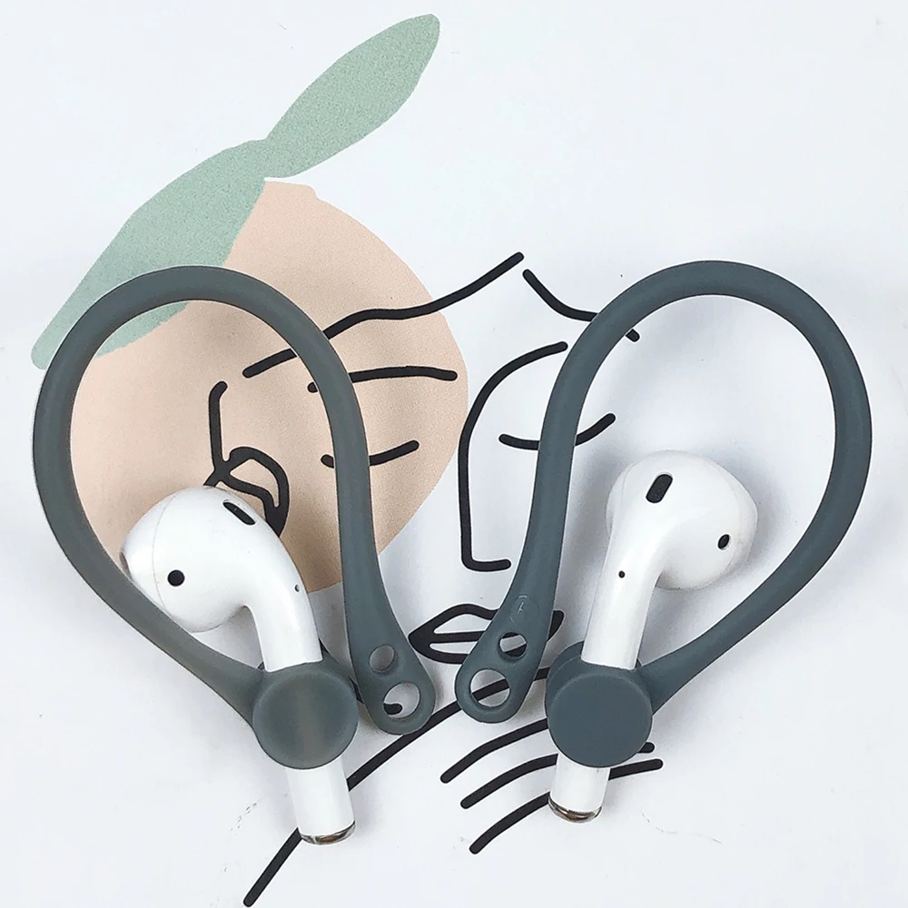 Защита airpods, ушной крючок, силиконовый, bluetooth, беспроводной держатель для наушников, наушники, ушной крючок для apple, анти-потеря, аксессуары для air pods